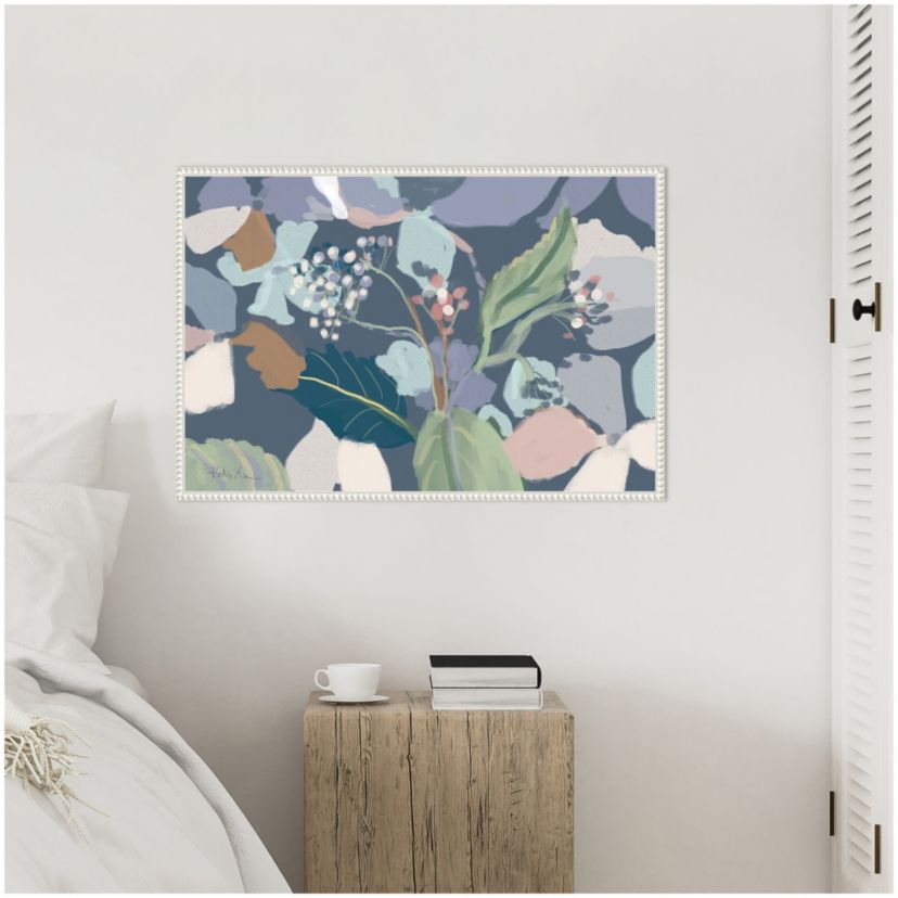Floral Print Framed Canvas Wall Art Print