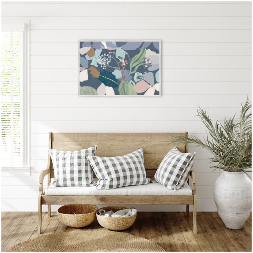 Floral Print Framed Canvas Wall Art Print