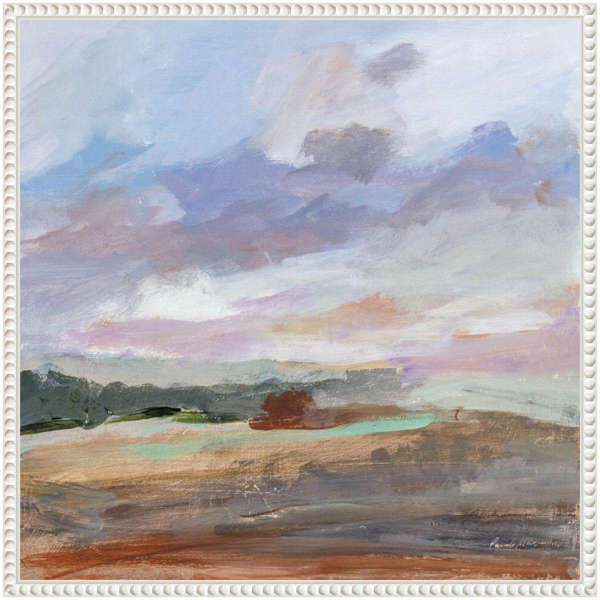 Seashore Without End Framed Canvas Wall Art Print