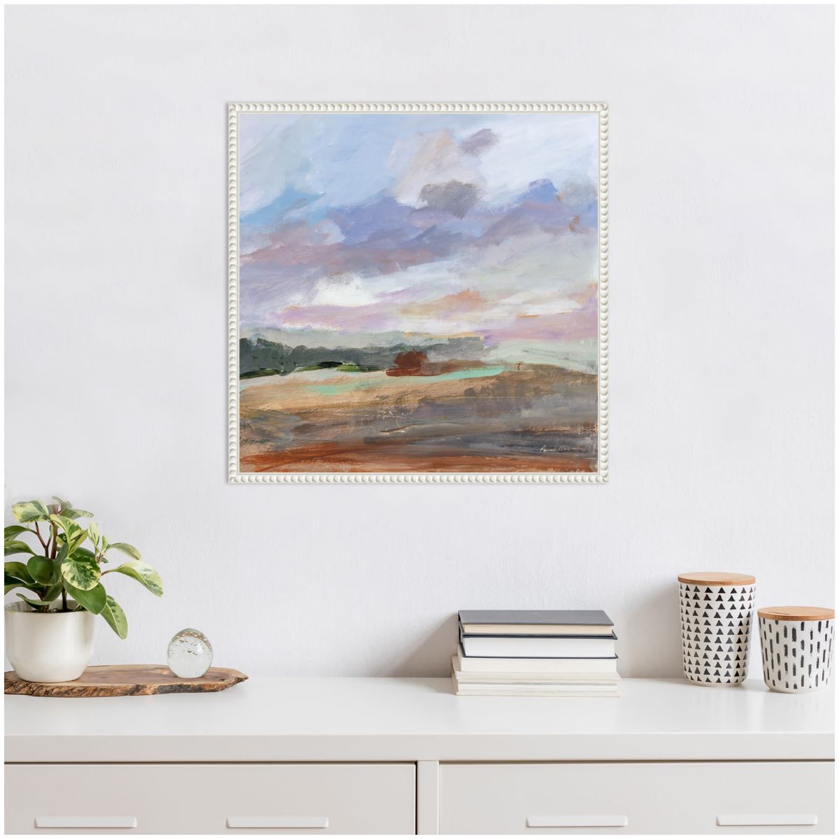 Seashore Without End Framed Canvas Wall Art Print