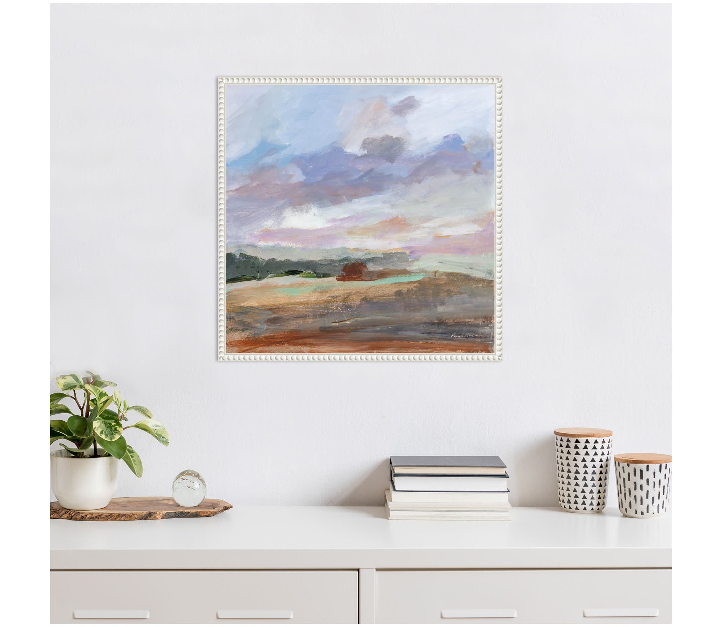 Seashore Without End Framed Canvas Wall Art Print