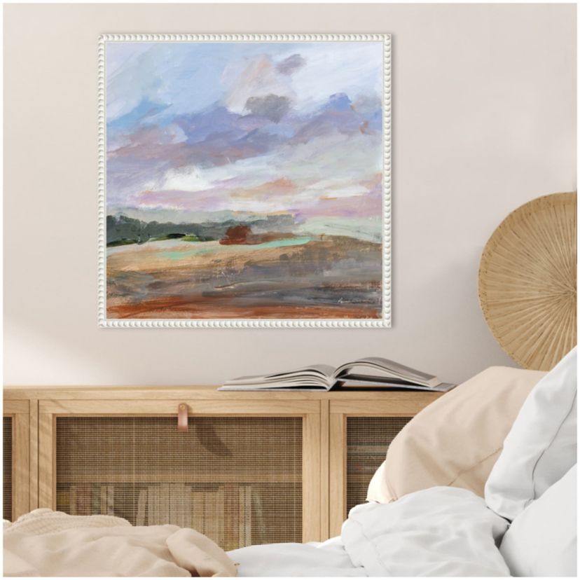 Seashore Without End Framed Canvas Wall Art Print