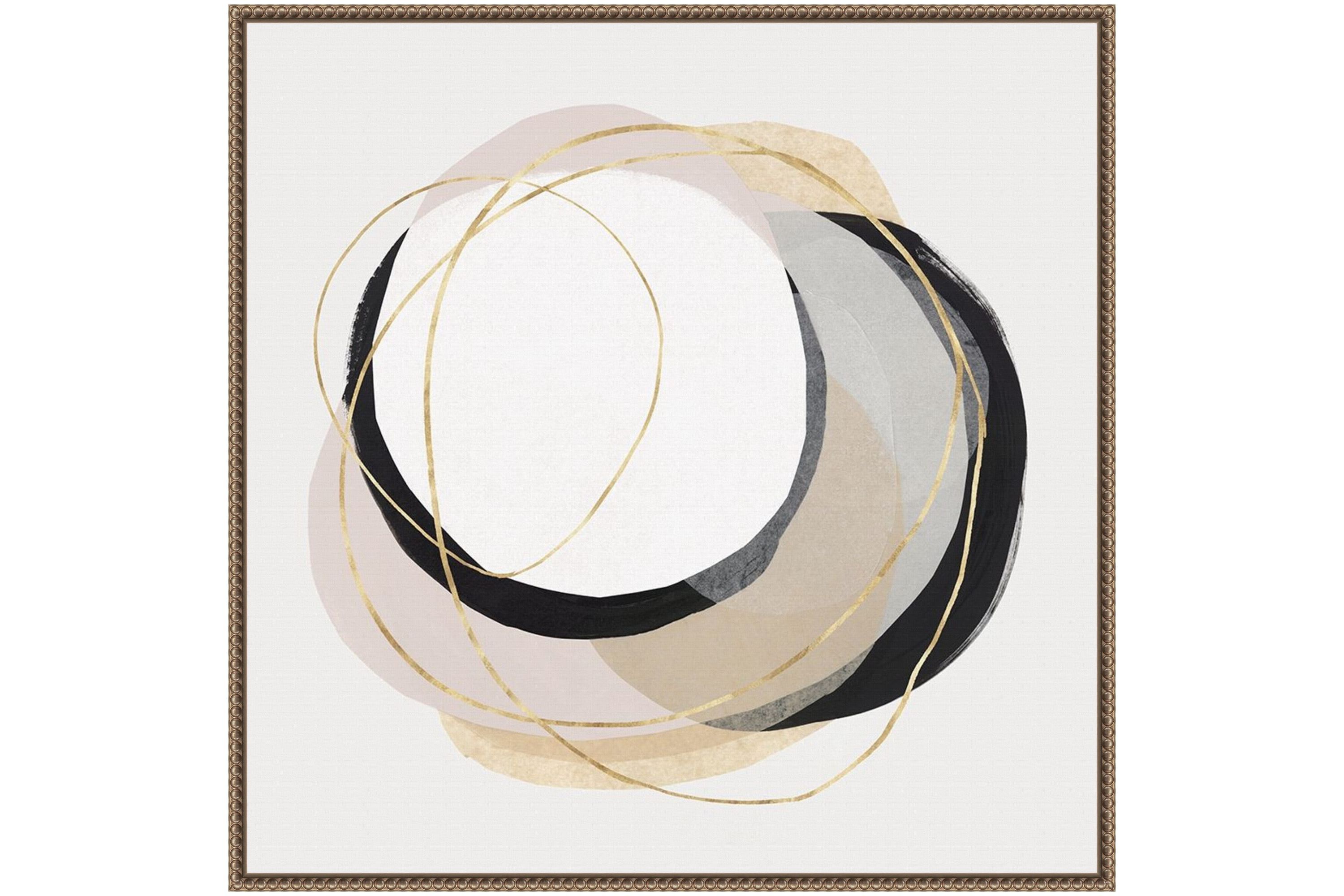 Ring of Gold I Framed Canvas Wall Art Print