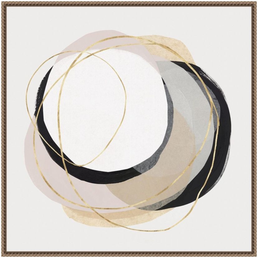 Ring of Gold I Framed Canvas Wall Art Print