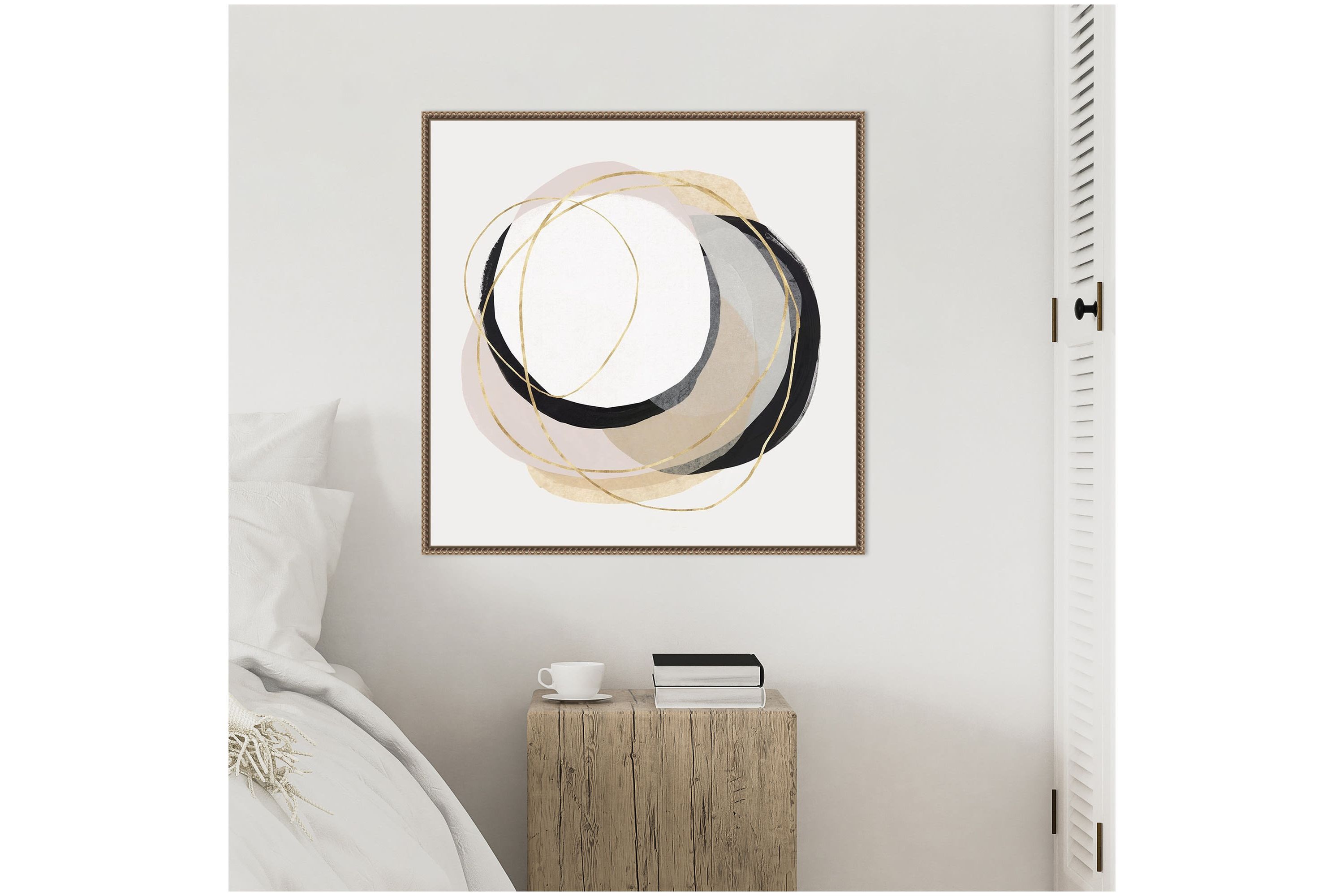 Ring of Gold I Framed Canvas Wall Art Print