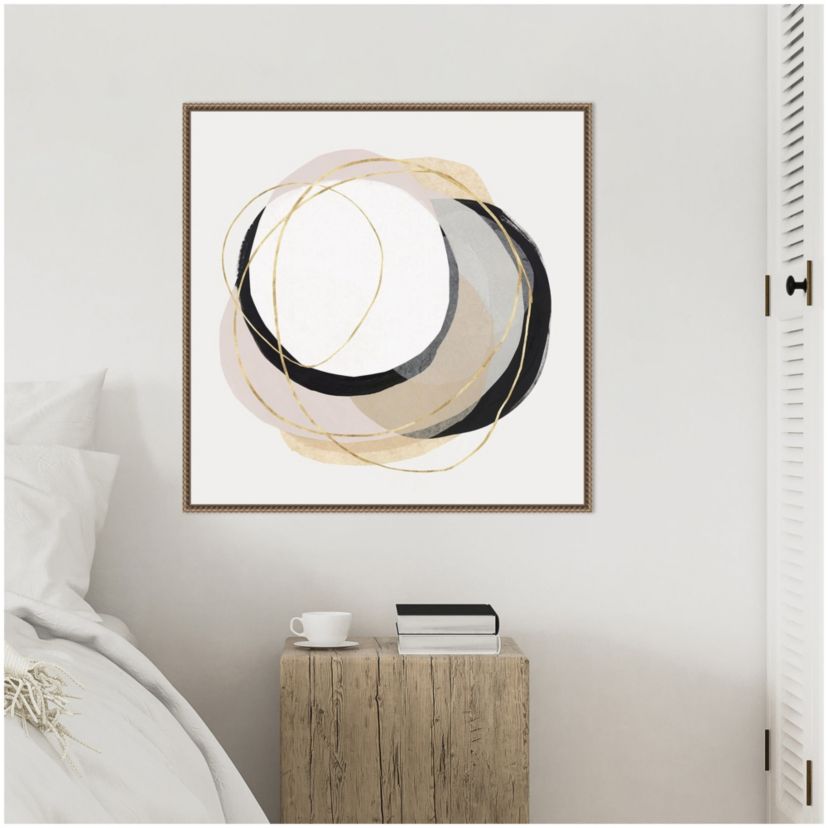 Ring of Gold I Framed Canvas Wall Art Print