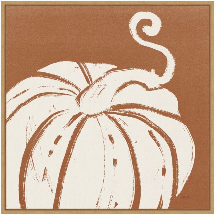 Autumn Tones VI Dark Orange Framed Canvas Wall Art Print