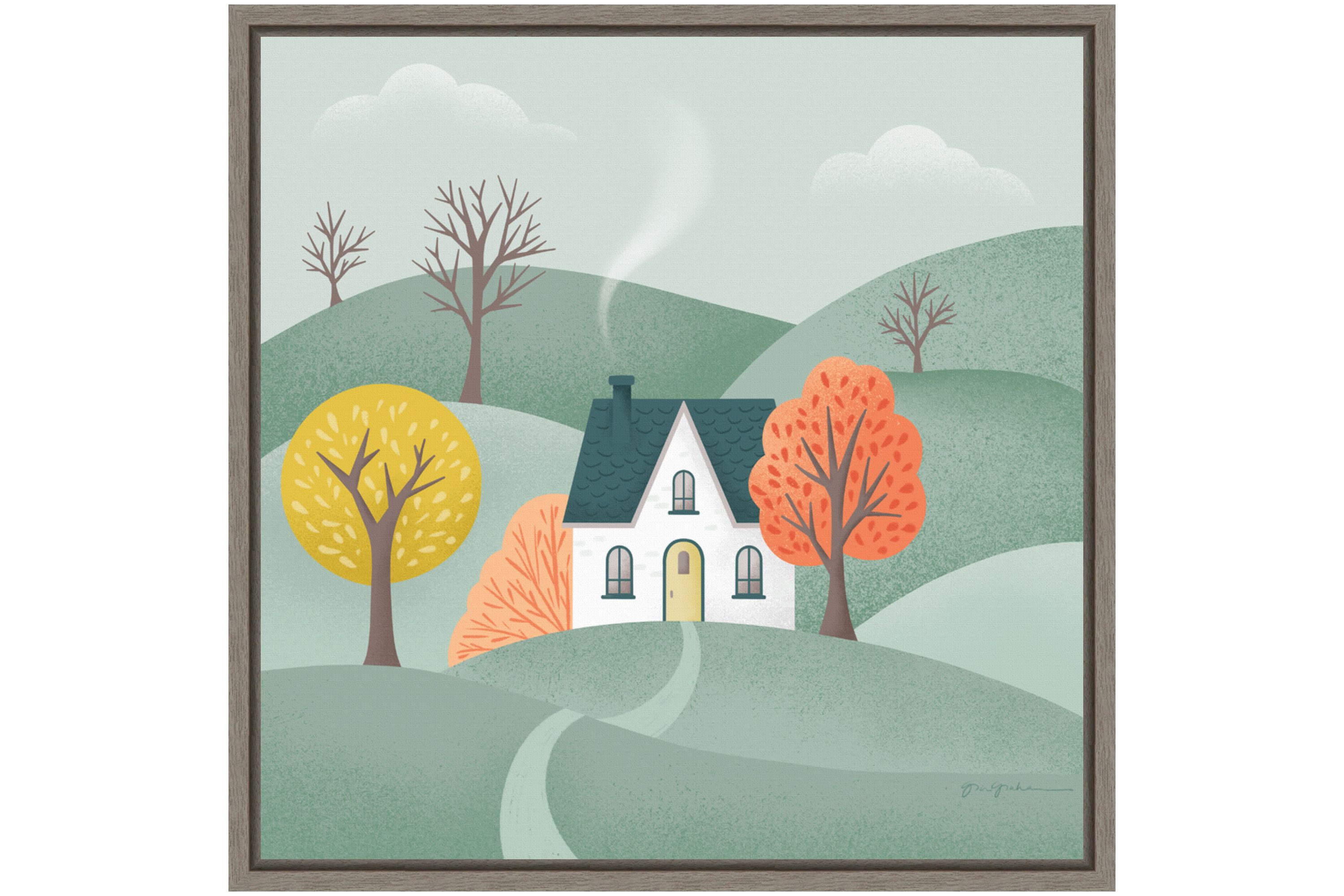 Fall Sweater Weather VI Framed Canvas Wall Art Print
