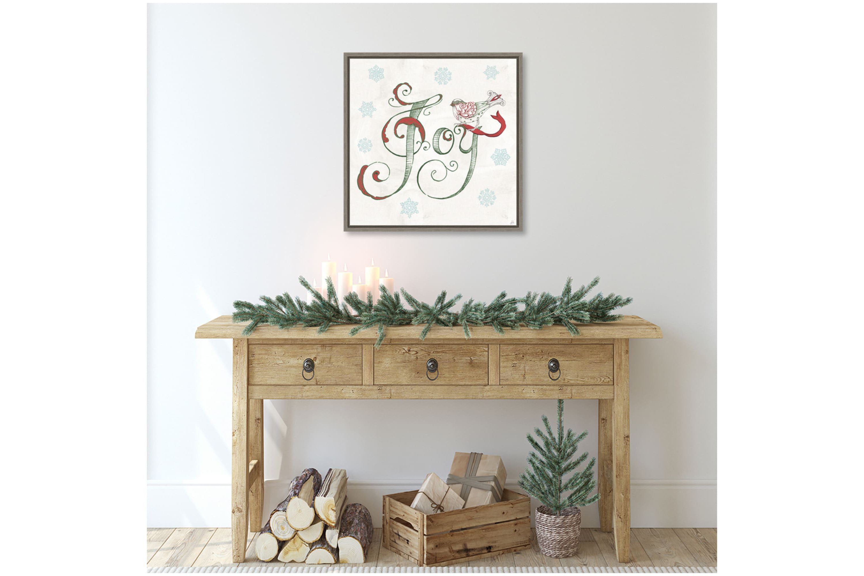 Christmas Season VII Framed Canvas Wall Art Print