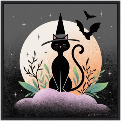 Amanti Art Hocus Pocus II Framed Canvas Wall Art Print, Black, Medium