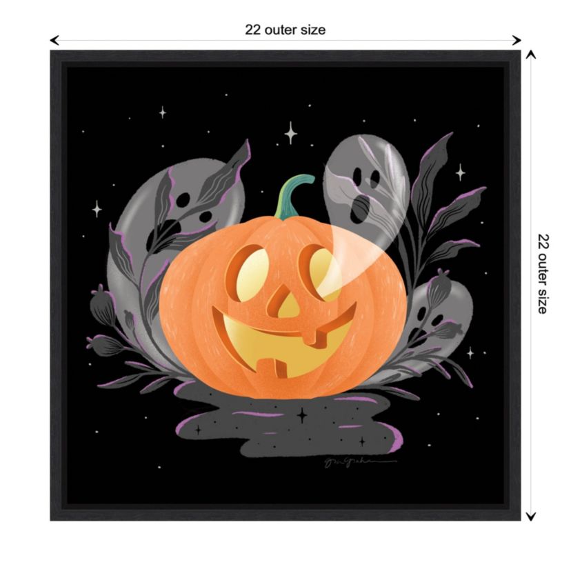 Hocus Pocus Halloween V Framed Canvas Wall Art Print
