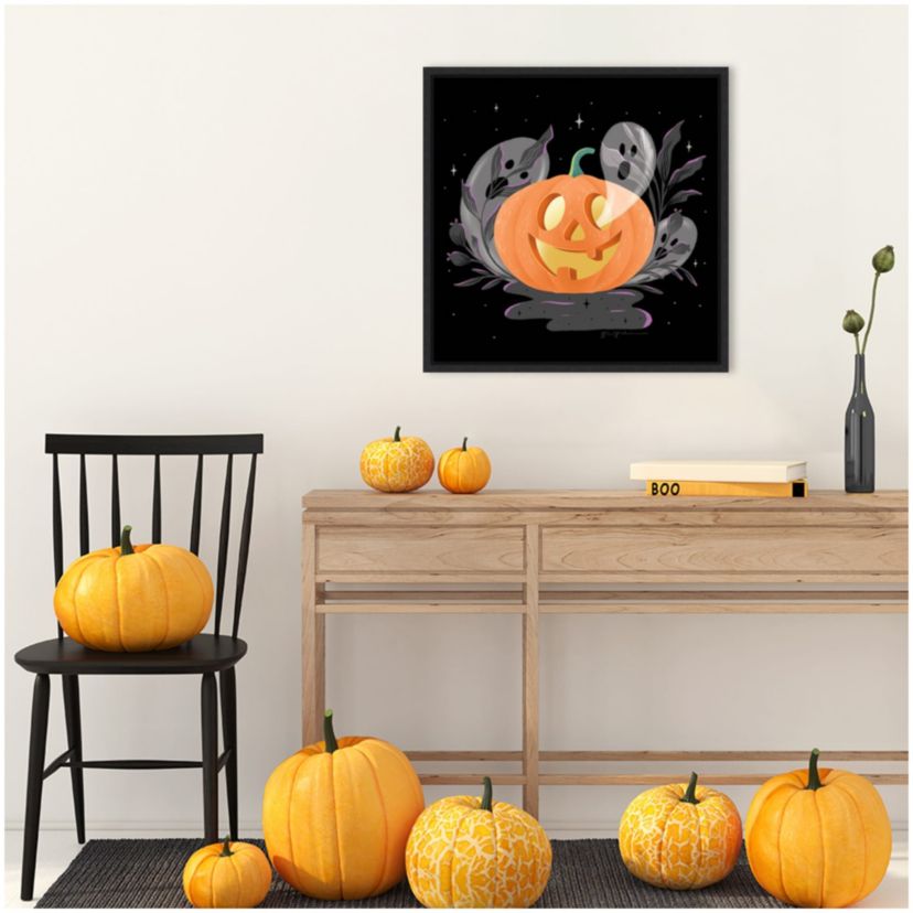 Hocus Pocus Halloween V Framed Canvas Wall Art Print