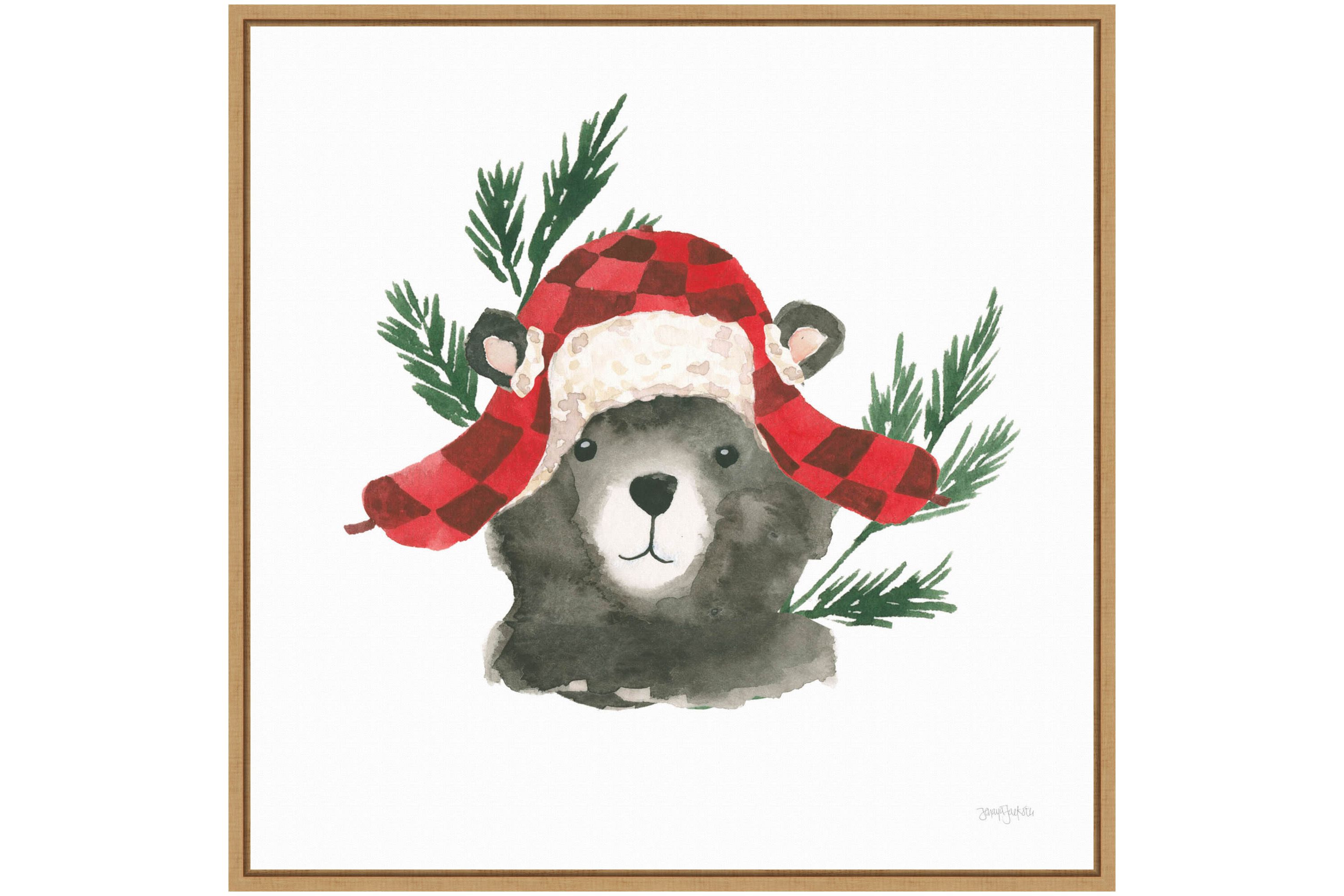Critter Greetings V Framed Canvas Wall Art Print