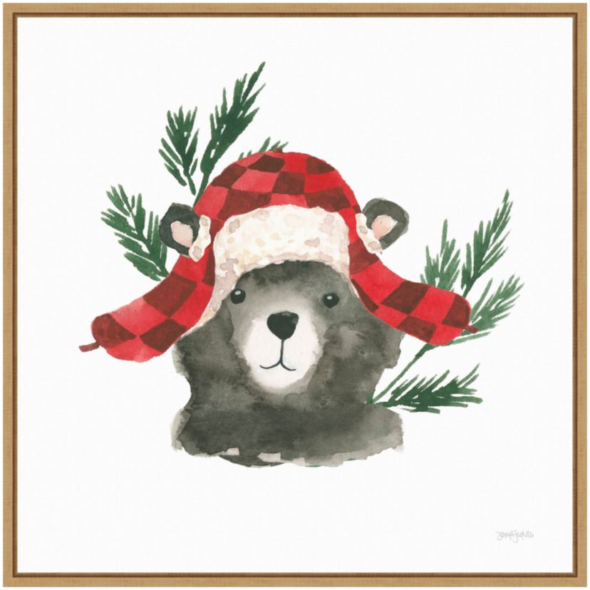 Critter Greetings V Framed Canvas Wall Art Print