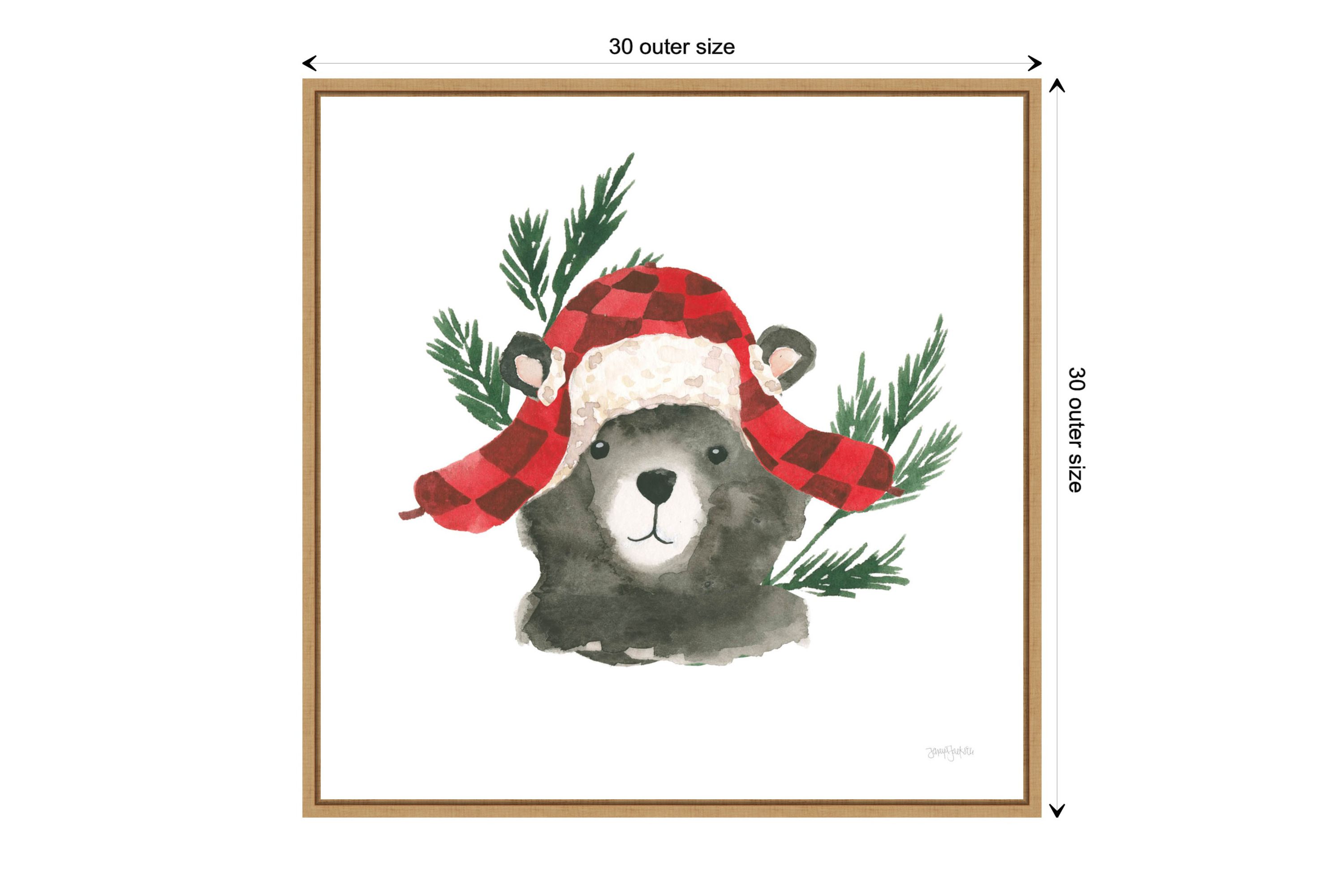 Critter Greetings V Framed Canvas Wall Art Print