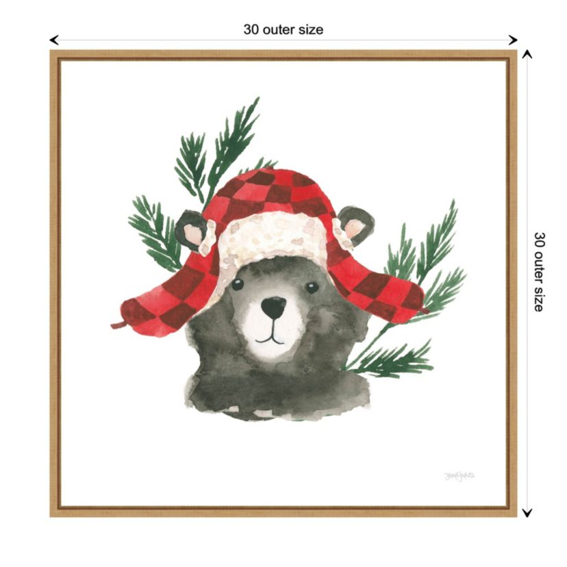 Critter Greetings V Framed Canvas Wall Art Print
