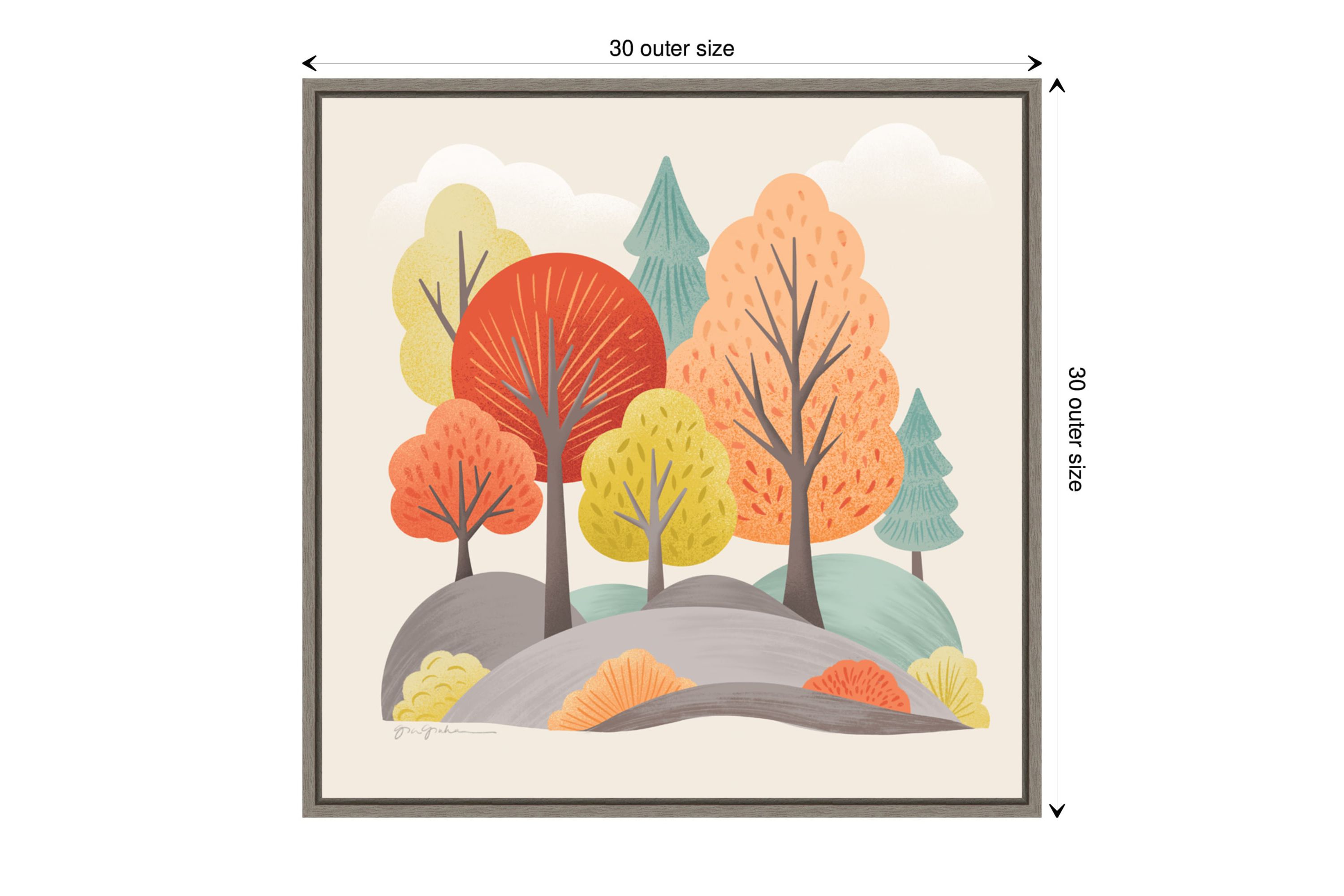 Fall Sweater Weather VIII Framed Canvas Wall Art Print