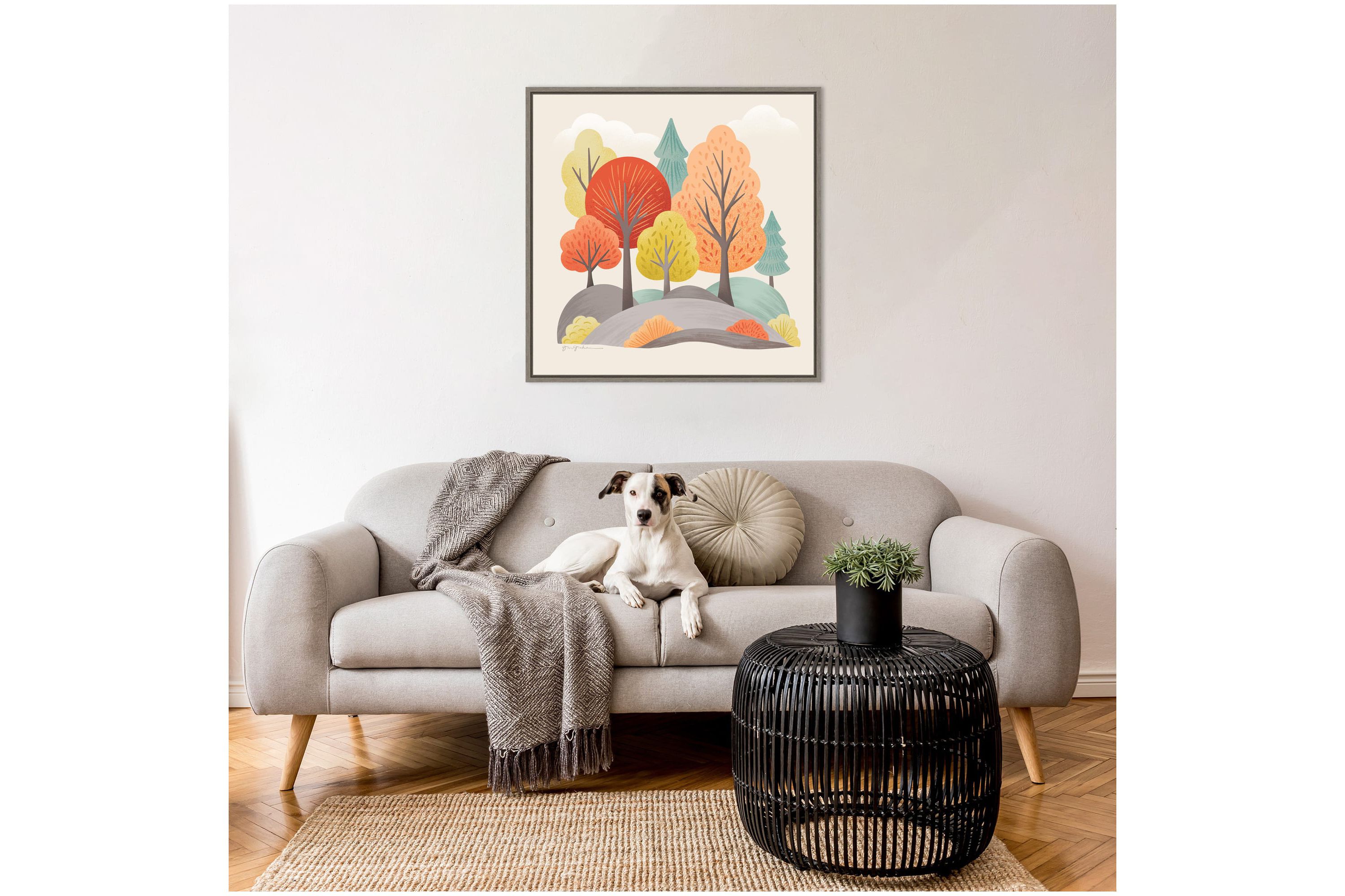 Fall Sweater Weather VIII Framed Canvas Wall Art Print