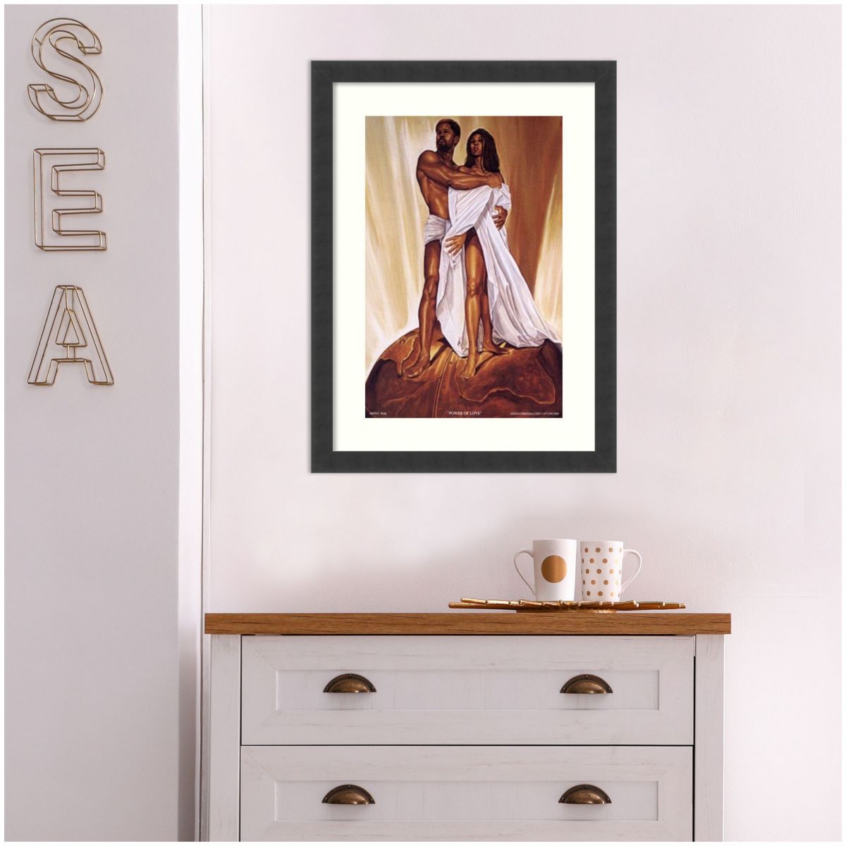 Power of Love Framed Wall Art Print