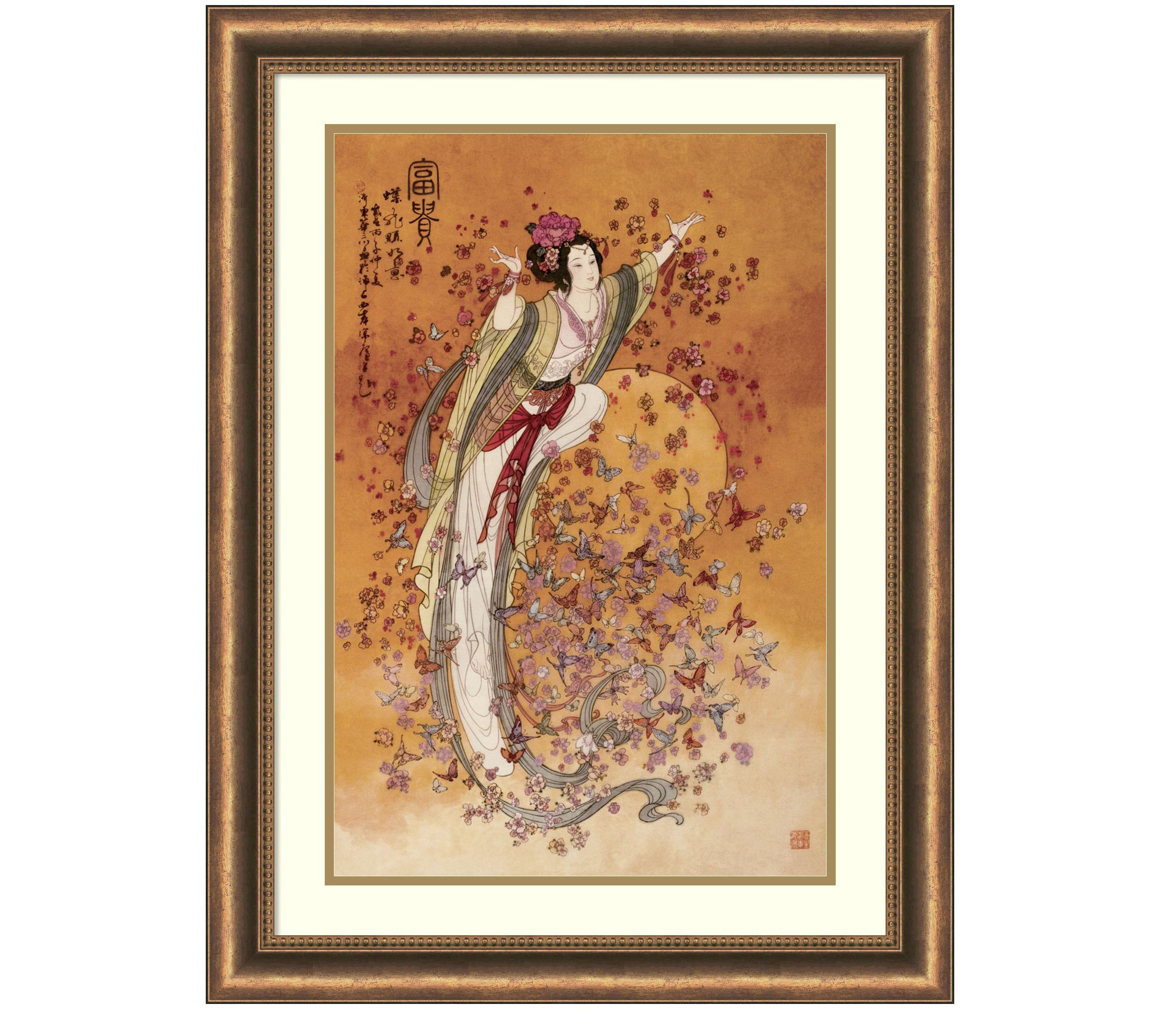 Goddess of Wealth Framed Wall Art Print
