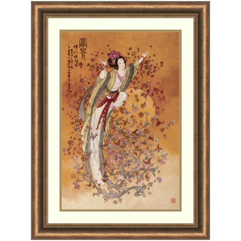 Goddess of Wealth Framed Wall Art Print