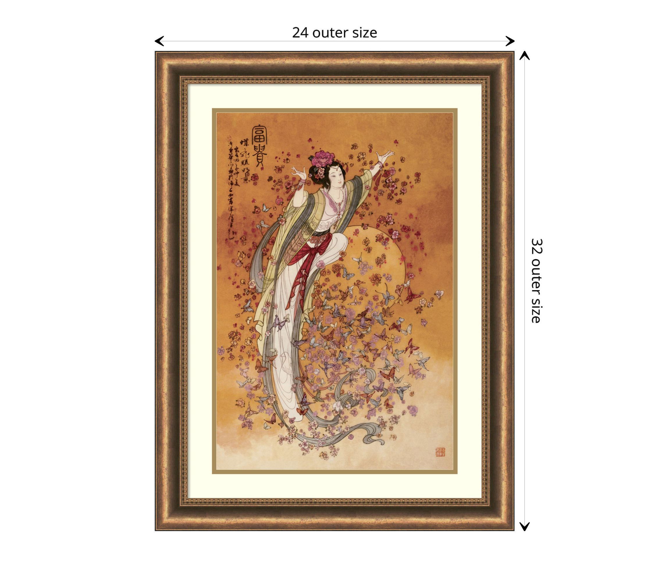 Goddess of Wealth Framed Wall Art Print