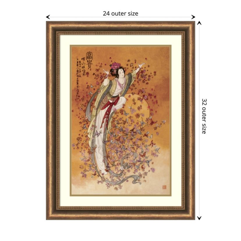 Goddess of Wealth Framed Wall Art Print