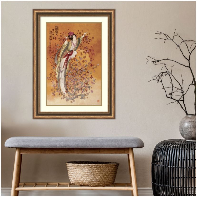 Goddess of Wealth Framed Wall Art Print
