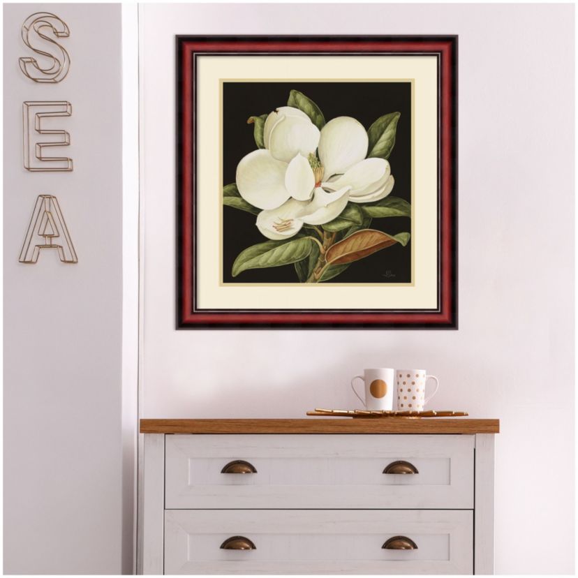 Magnolia Grandiflora 2003 by Jenny Barron Wood Framed Wall Art Print