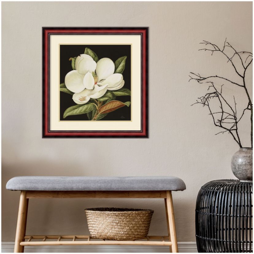 Magnolia Grandiflora 2003 by Jenny Barron Wood Framed Wall Art Print