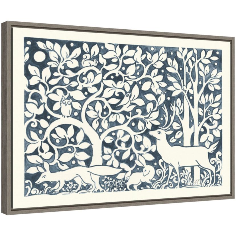 Forest Life IV Framed Canvas Wall Art Print