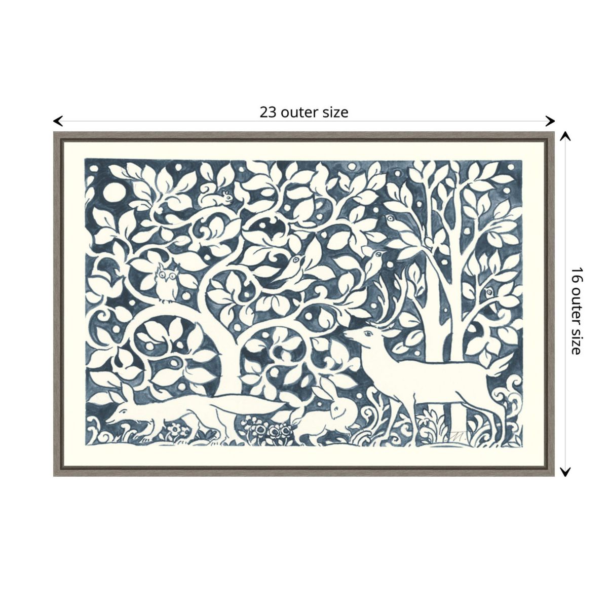 Forest Life IV Framed Canvas Wall Art Print