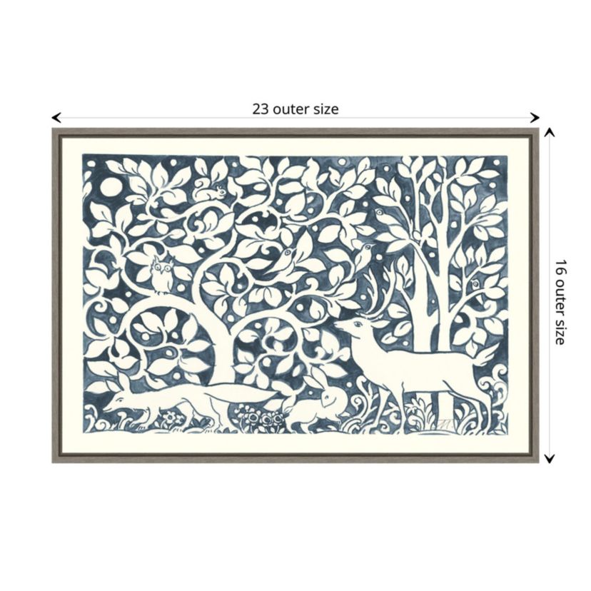 Forest Life IV Framed Canvas Wall Art Print