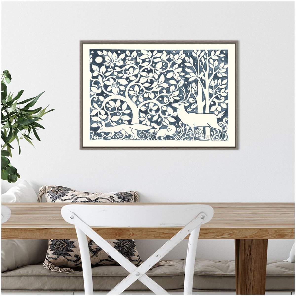 Forest Life IV Framed Canvas Wall Art Print