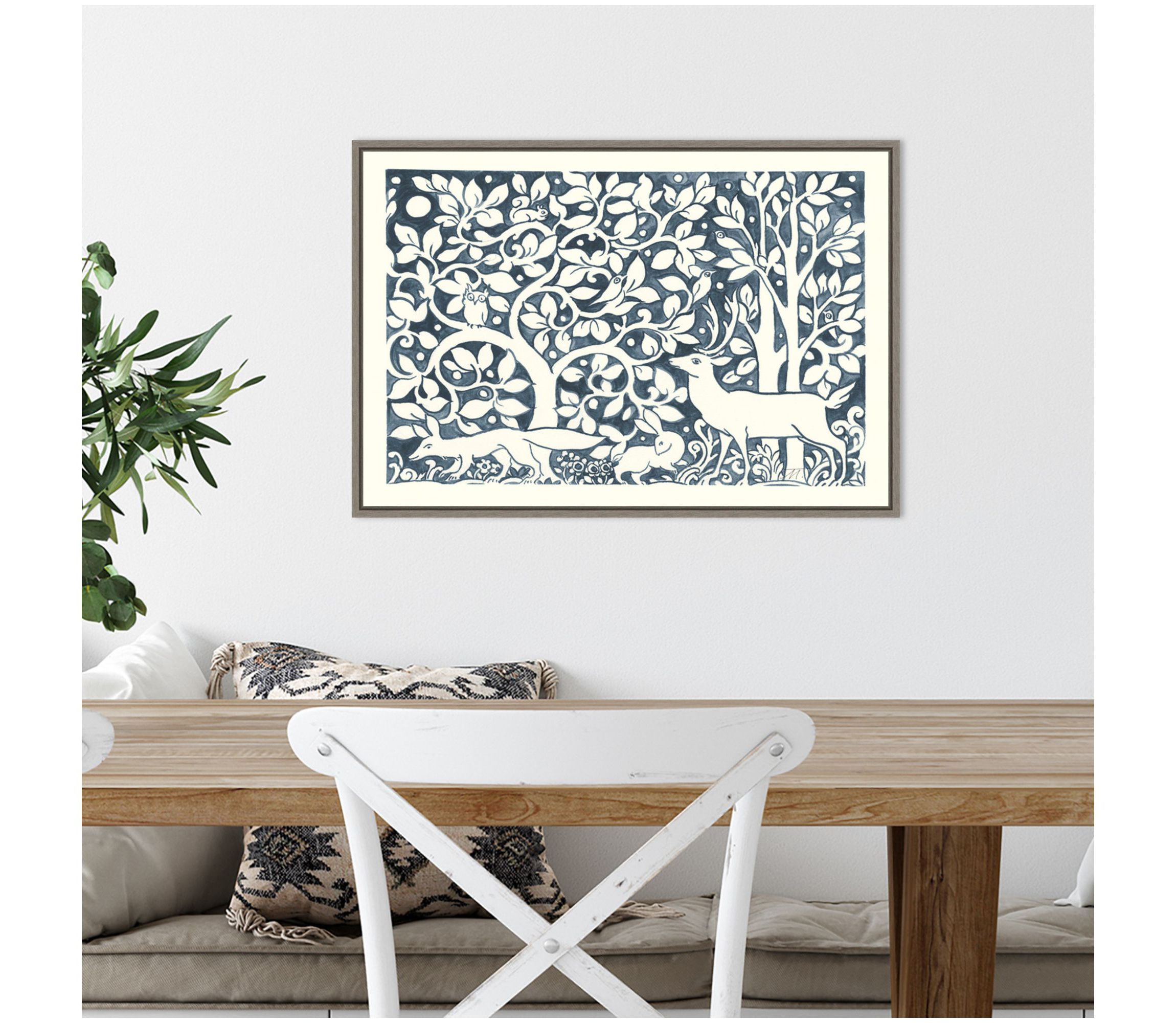 Forest Life IV Framed Canvas Wall Art Print