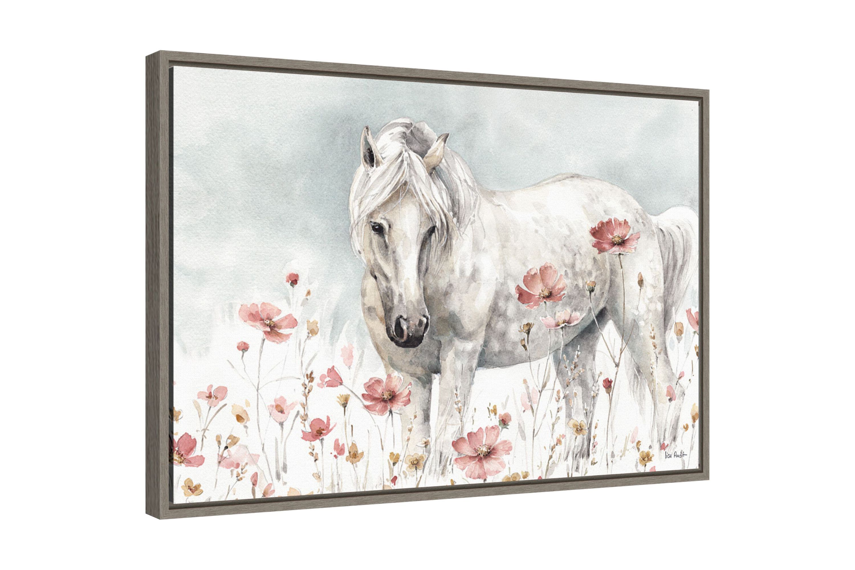 Wild Horses II Framed Canvas Wall Art Print