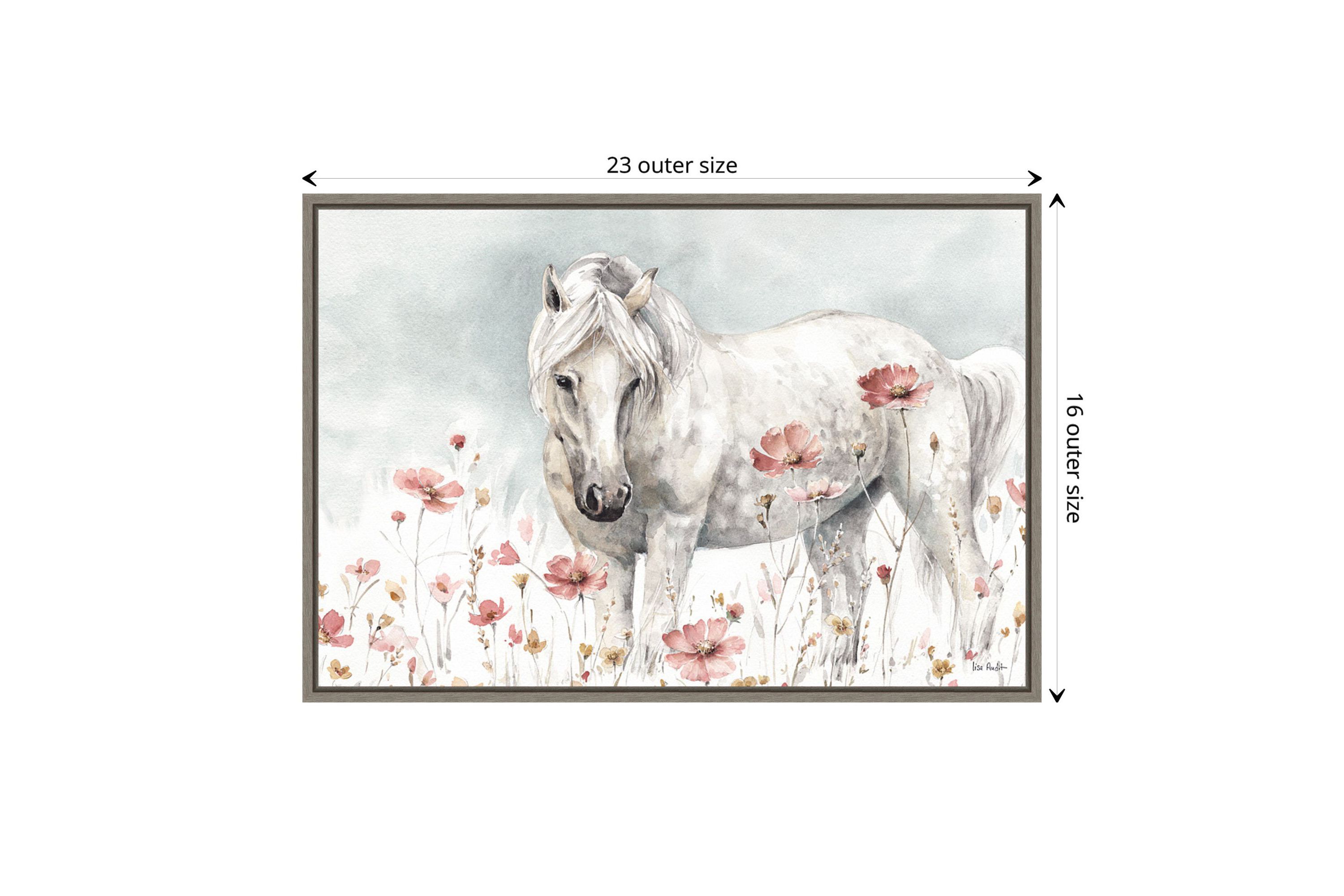 Wild Horses II Framed Canvas Wall Art Print