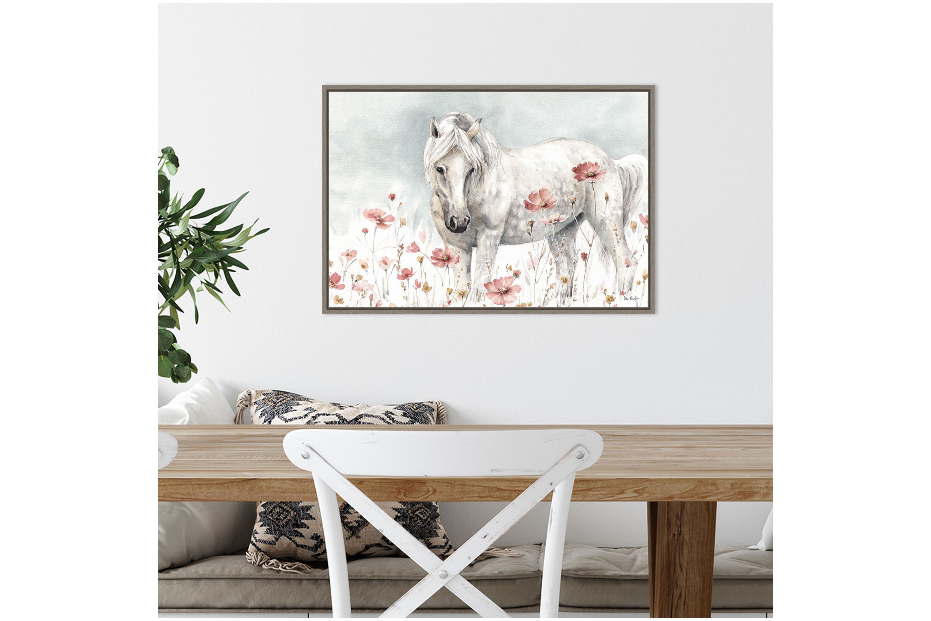 Wild Horses II Framed Canvas Wall Art Print