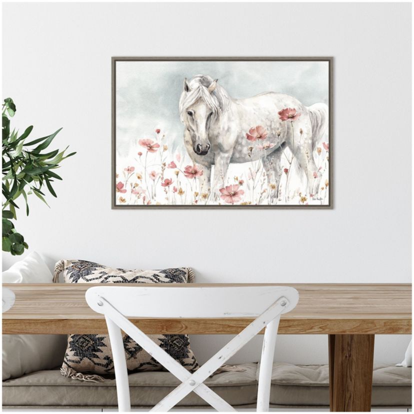 Wild Horses II Framed Canvas Wall Art Print