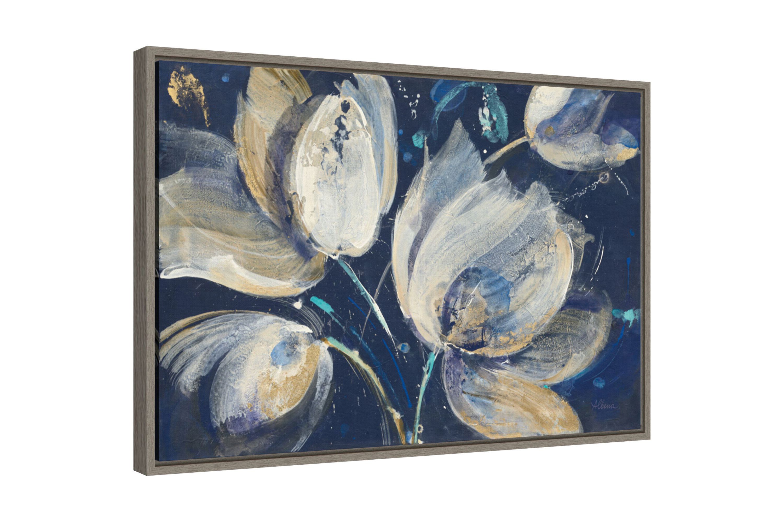 Midnight Garden Framed Canvas Wall Art Print