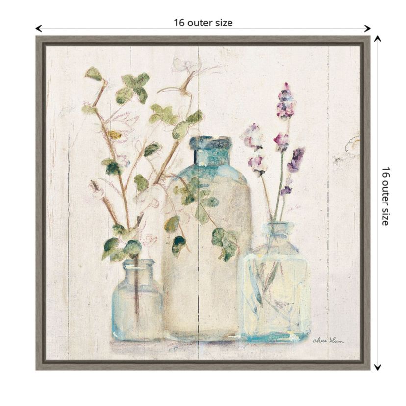 Blossoms on Birch V Framed Canvas Wall Art Print