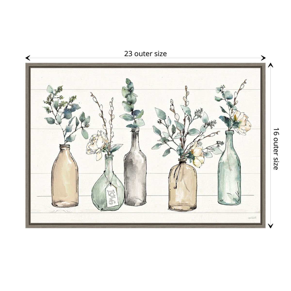 Modern Farmhouse I Framed Canvas Wall Art Print