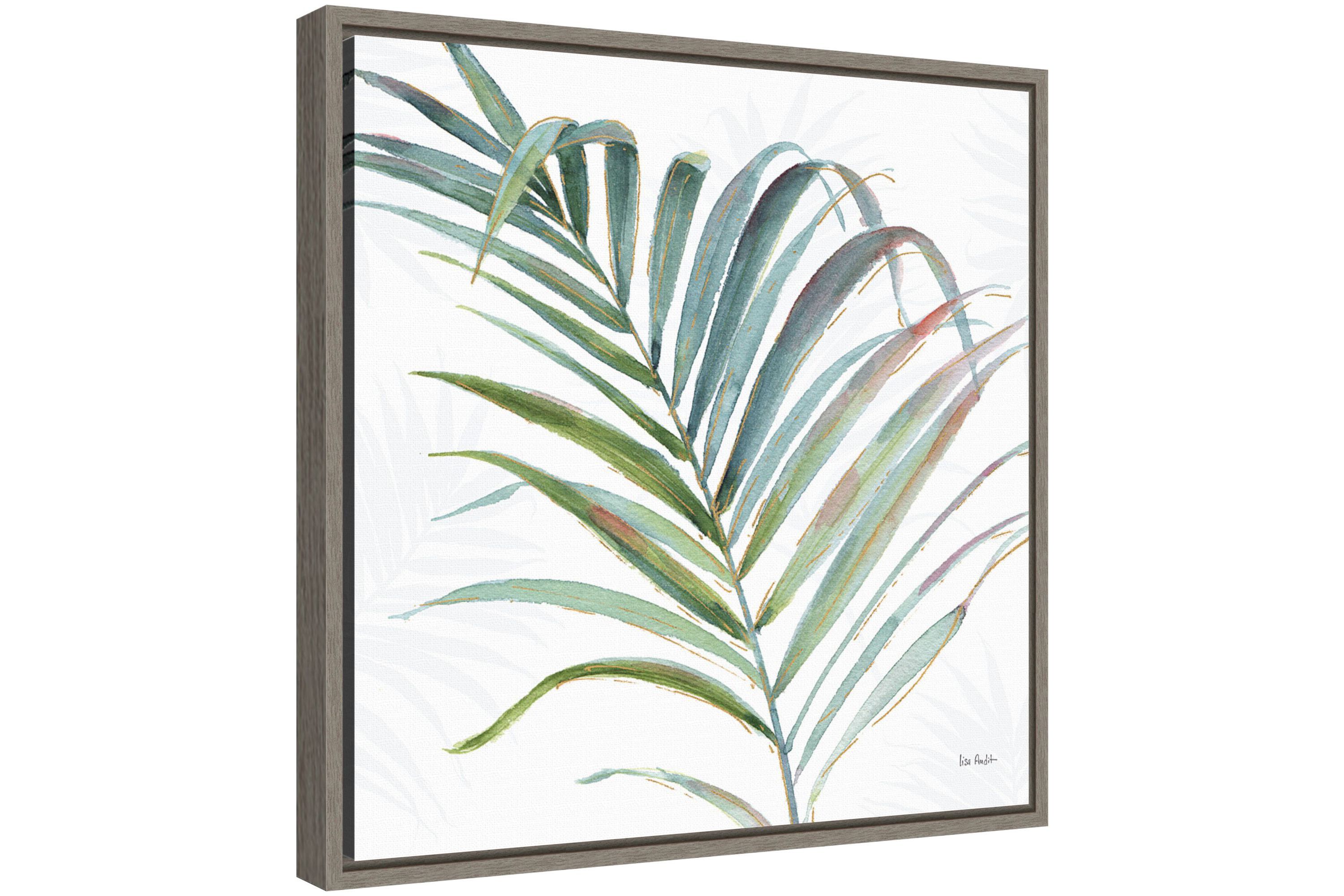 Tropical Blush V Framed Canvas Wall Art Print