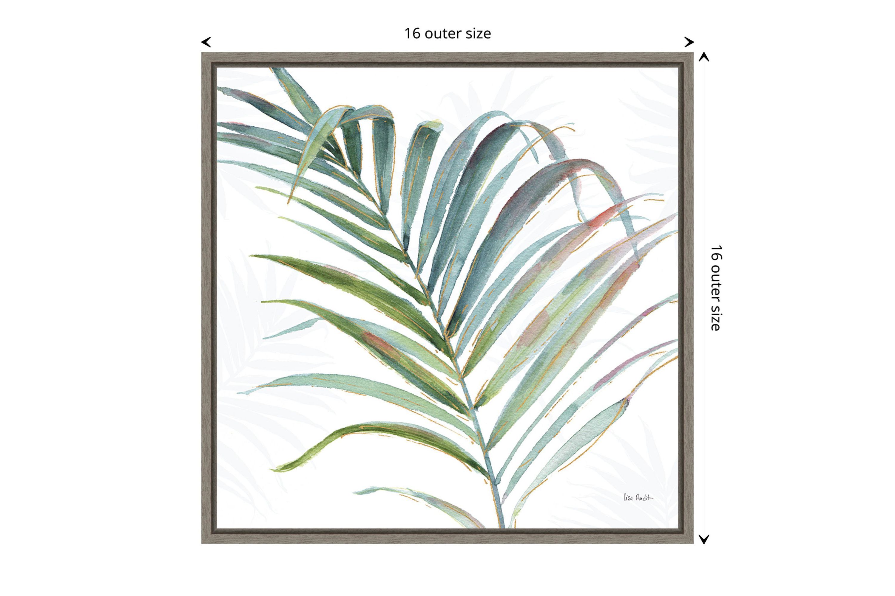 Tropical Blush V Framed Canvas Wall Art Print