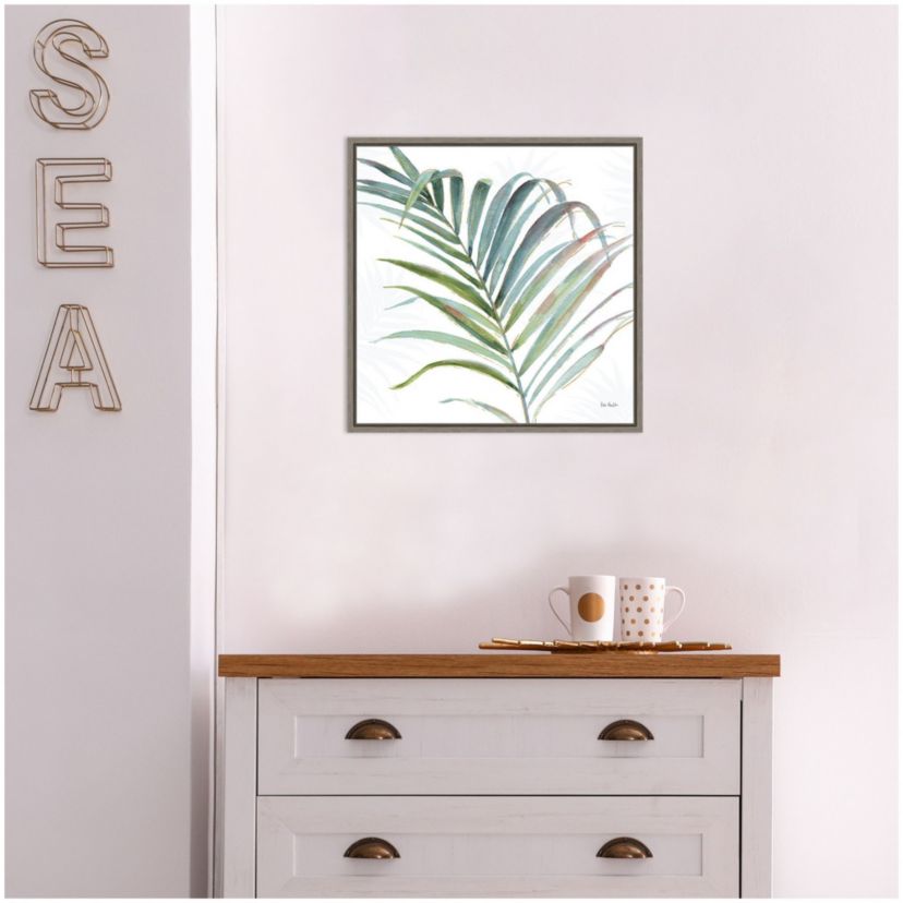 Tropical Blush V Framed Canvas Wall Art Print
