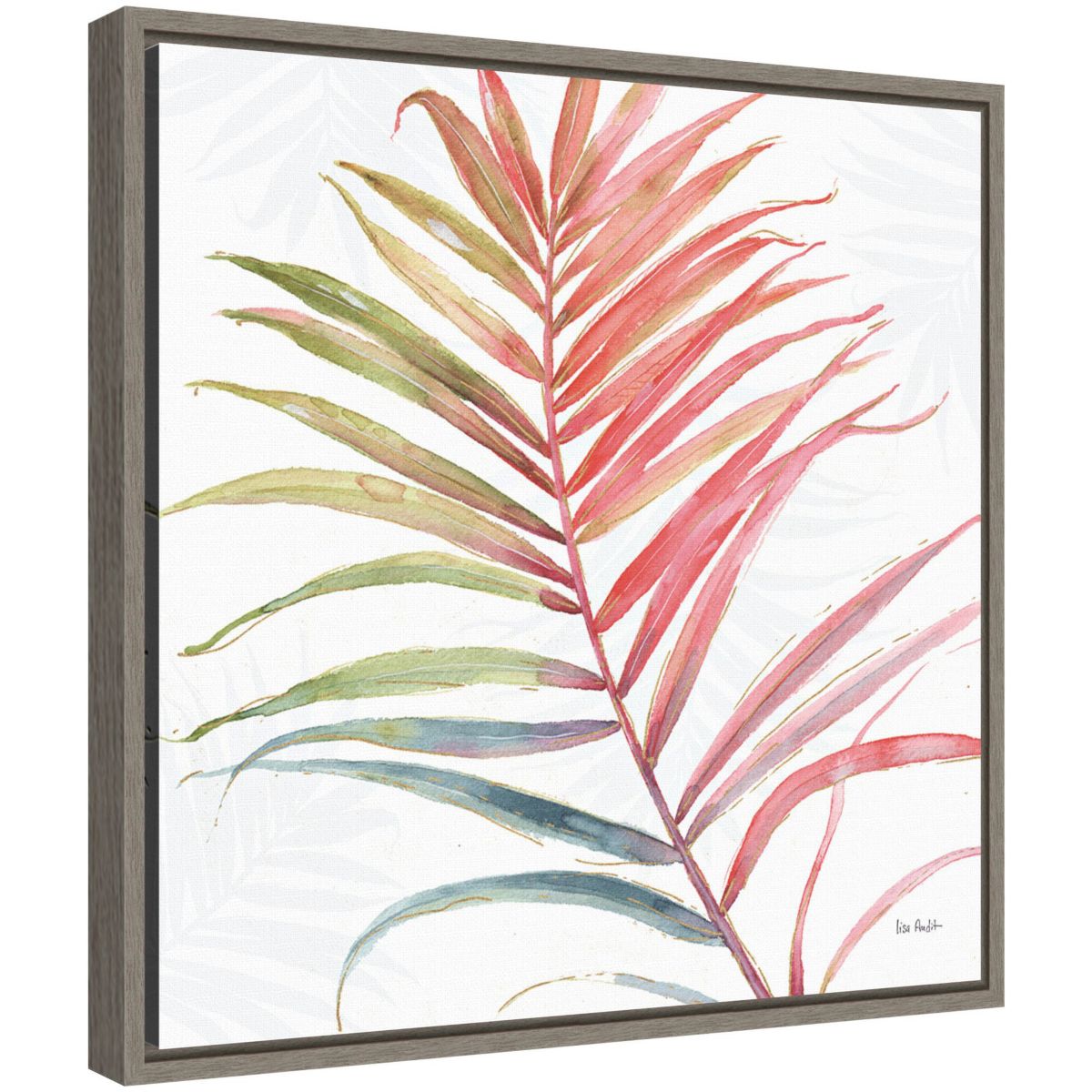 Tropical Blush VI Framed Canvas Wall Art Print