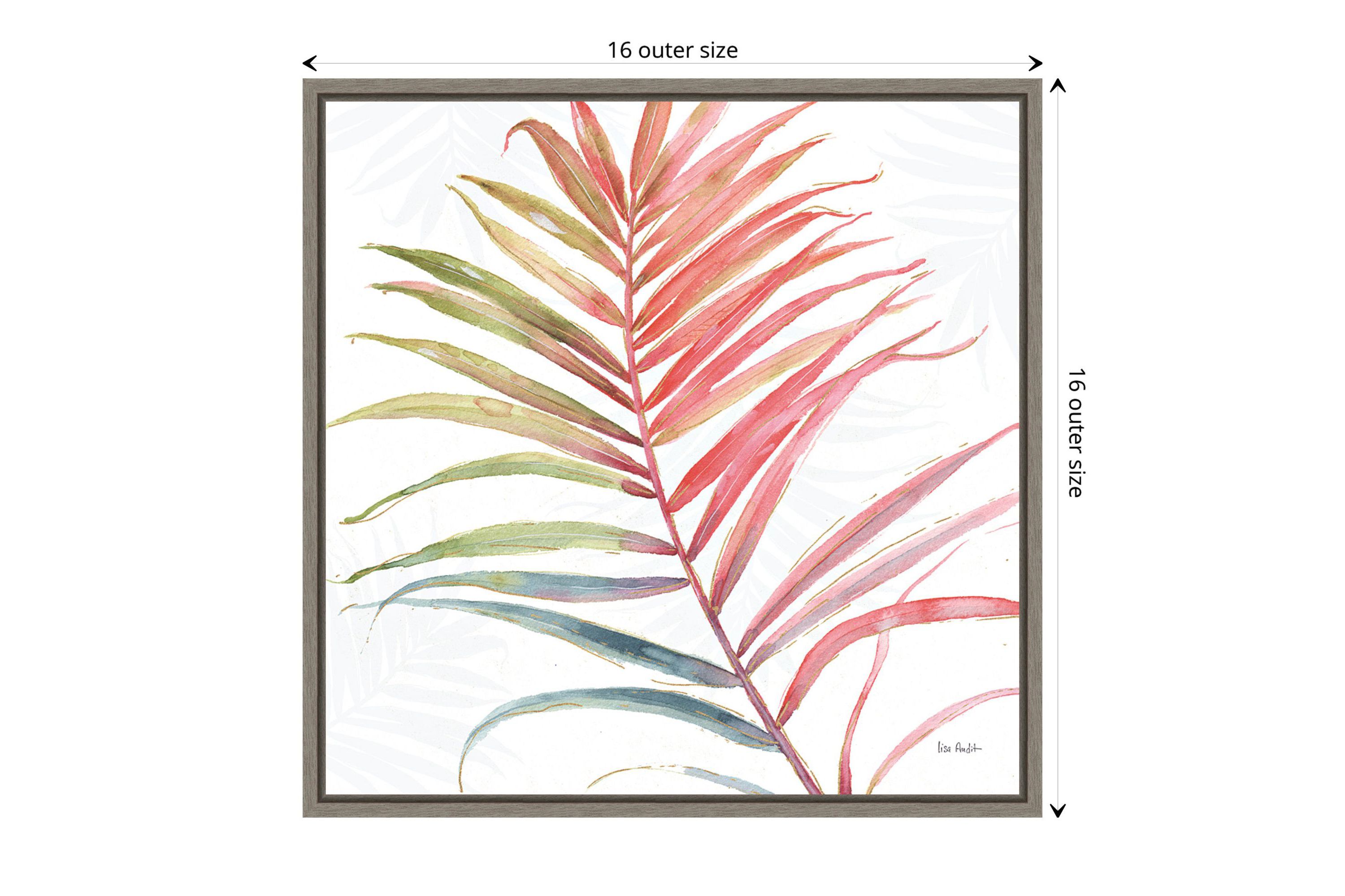 Tropical Blush VI Framed Canvas Wall Art Print