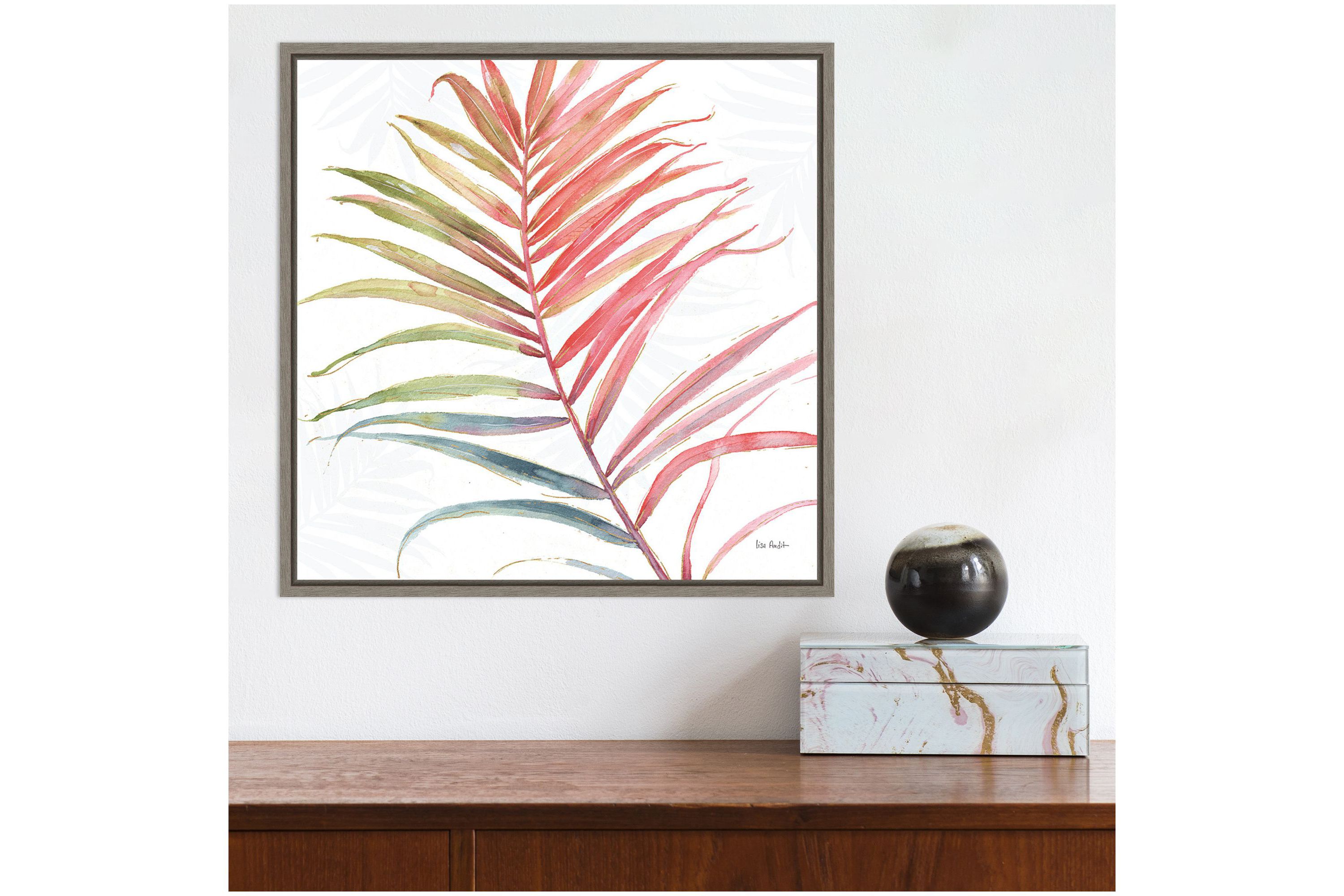 Tropical Blush VI Framed Canvas Wall Art Print