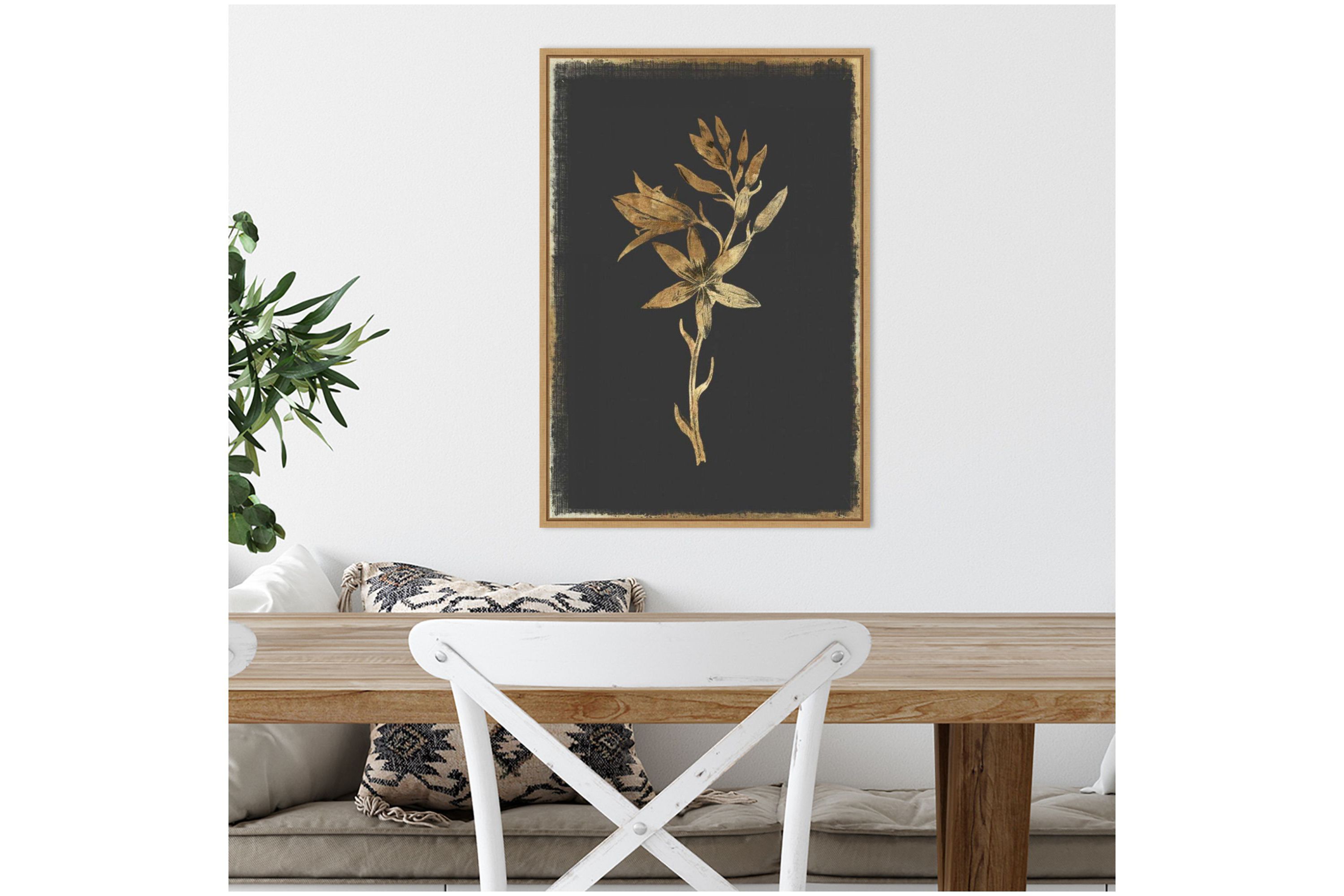 Carmass and Wild Hyacinth Framed Canvas Wall Art Print