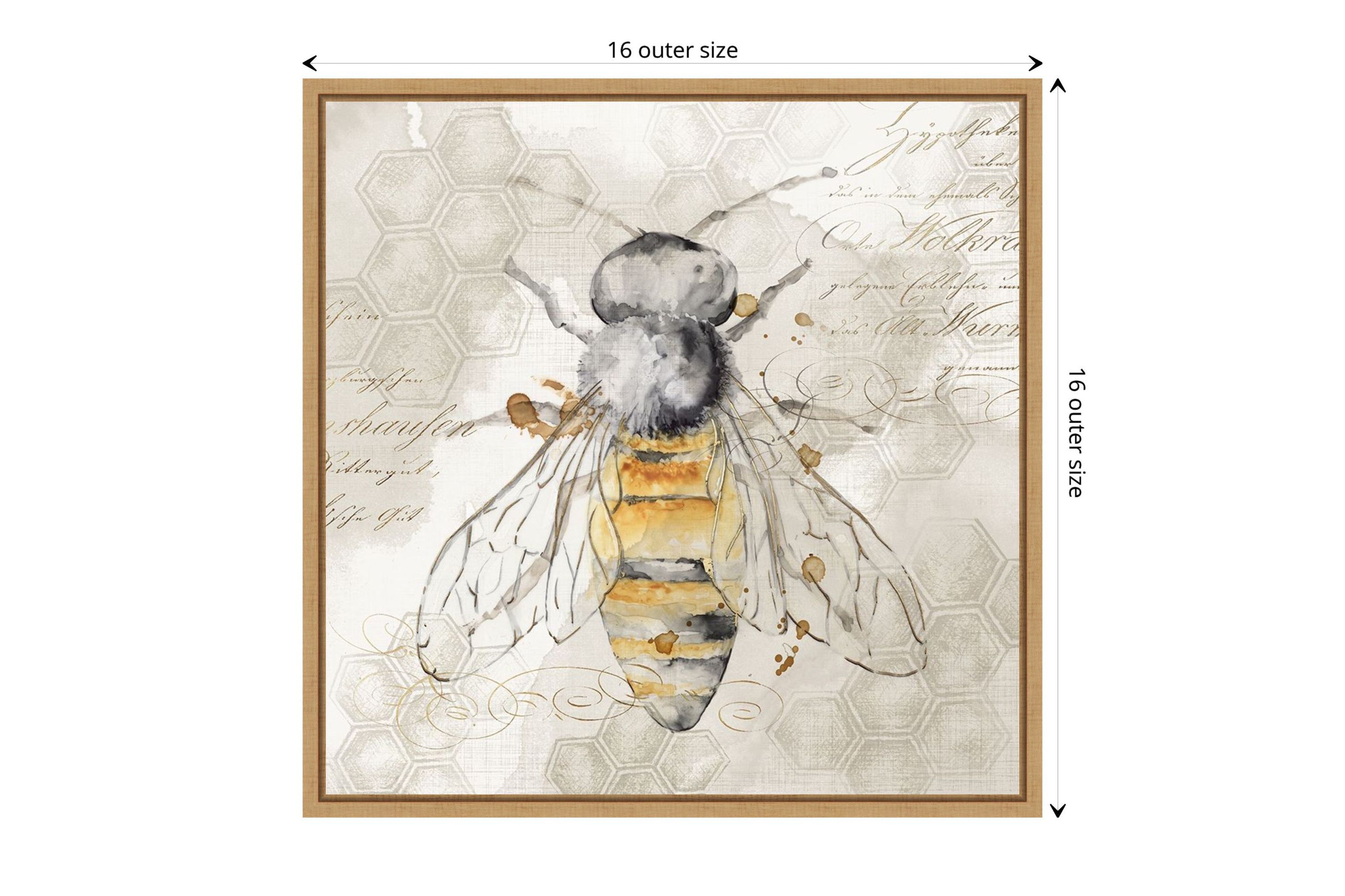 Queen Bee II Framed Canvas Wall Art Print